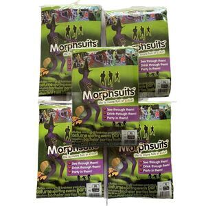 Morphsuits Purple Witch Halloween Costume Roll Play Lot Of 5 Uni-sex Size XL